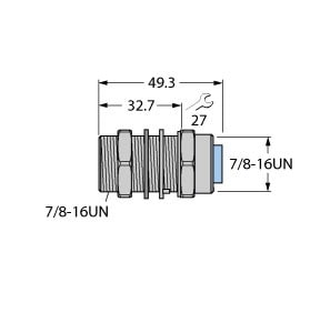 TURCK - Zubehör für Aktuator-/Sensorleitungen, Wanddurchführung