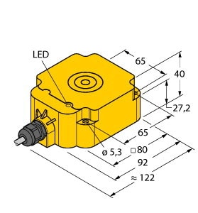 TURCK - Induktiver Sensor, mit erhöhtem Schaltabstand, Standard, KEM