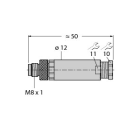 TURCK - M8 x 1 / Ø 8 mm Rundsteckverbinder, Konfektionierbarer Steck