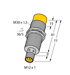 TURCK - Induktiver Sensor, mit Analogausgang, Standard