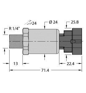 TURCK - Drucktransmitter, mit Stromausgang (2-Leiter)