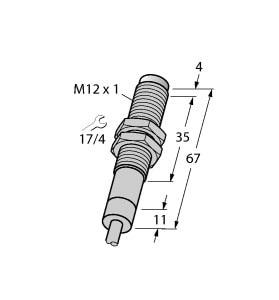 TURCK - Induktiver Sensor, für extreme Umgebungsbedingungen bis 120°