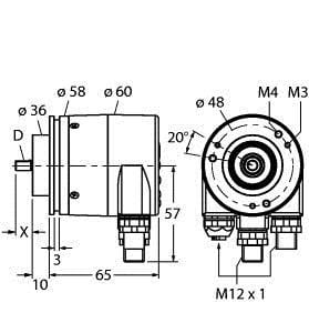 TURCK - Absoluter Drehgeber - Singleturn, Industrial-Line