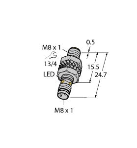 TURCK - Induktiver Sensor, mit erhöhtem Schaltabstand, Standard