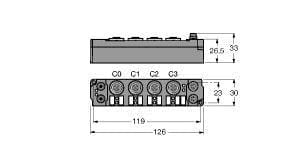 TURCK - piconet® Erweiterungsmodul für IP-Link, 8 digitale Ausgänge