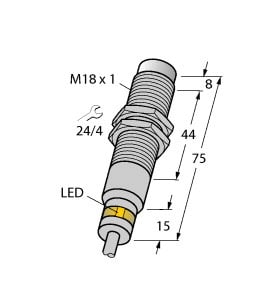 TURCK - Induktiver Sensor, für extreme Umgebungsbedingungen bis -60°