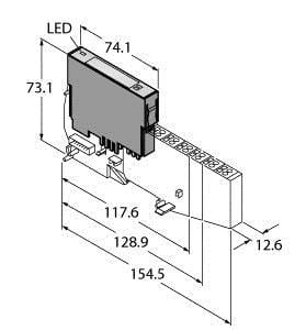 TURCK - BL20 Elektronikmodul, RS485/422-Schnittstelle