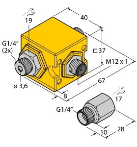 TURCK - Strömungsüberwachung, Kompakte Inline-Strömungssensoren der