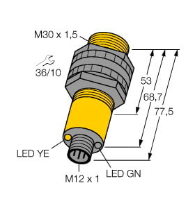 TURCK - Optoelektronischer Sensor, Einweglichtschranke (Empfänger)