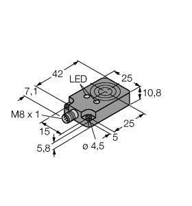 TURCK - Induktiver Sensor, mit erhöhtem Schaltabstand, uprox®