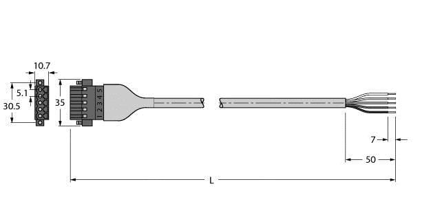 TURCK - Busleitung für CAN (DeviceNet™, CANopen), PVC-Kabelmantel, T
