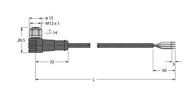 TURCK - Aktuator- und Sensorleitung / PP-EPDM, Anschlussleitung
