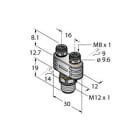 TURCK - 2-fach-Verteilersysteme, Y-Verteiler mit LED, Stecker M12x1