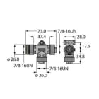 TURCK - 2-fach-Verteilersysteme, T-Verteiler ohne Leitung