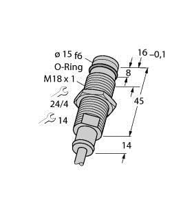 TURCK - Induktiver Sensor, für hohe Drücke, Standard