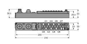 TURCK - piconet® Stand-alone-Modul für PROFIBUS-DP, 4 digitale pnp E