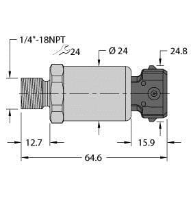 TURCK - Drucktransmitter, mit Stromausgang (2-Leiter)