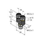 TURCK - 2-fach-Verteilersysteme, Y-Verteiler ohne Leitung, Stecker M