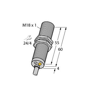 TURCK - Induktiver Sensor, mit Analog- und Schaltausgang, Standard