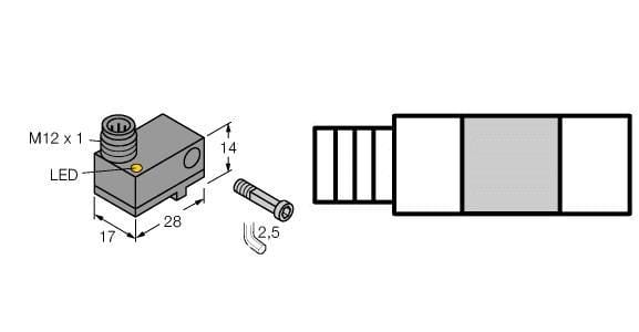 TURCK - Magnetfeldsensor, für Pneumatikzylinder (magnetfeldfest), St