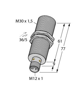 TURCK - Induktiver Sensor, mit Analogausgang, Standard