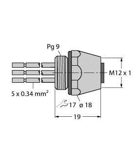 TURCK - Zubehör für Feldbussysteme, Einbauflansch