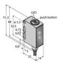 TURCK - Opto-Sensor, Reflexionslichttaster mit einstellbarer Hinterg