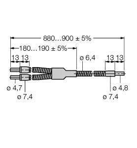 TURCK - Glas-Lichtleiter, Gabelleiter