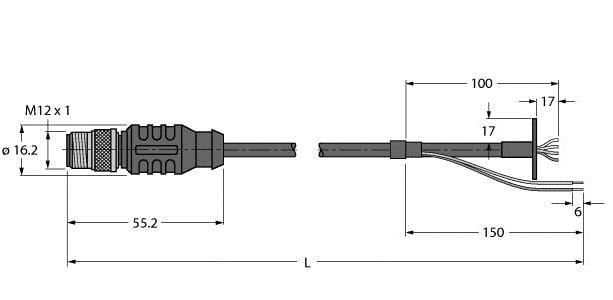TURCK - Power with Ethernet, TPU-Leitung