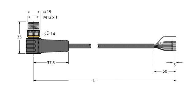 TURCK - Aktuator- und Sensorleitung / PUR, Anschlussleitung