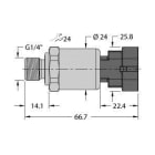 TURCK - Drucktransmitter, mit Stromausgang (2-Leiter)