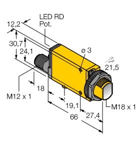 TURCK - Opto-Sensor, Winkellichttaster, FM12ATEX0094X