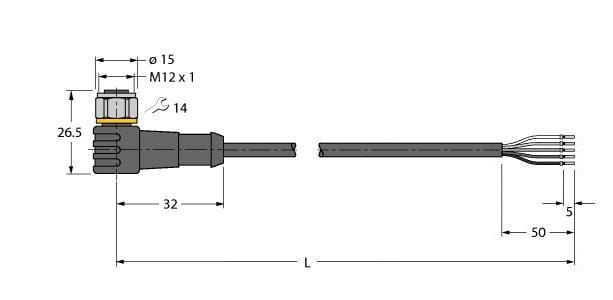 TURCK - Aktuator- und Sensorleitung / PP-EPDM, Anschlussleitung