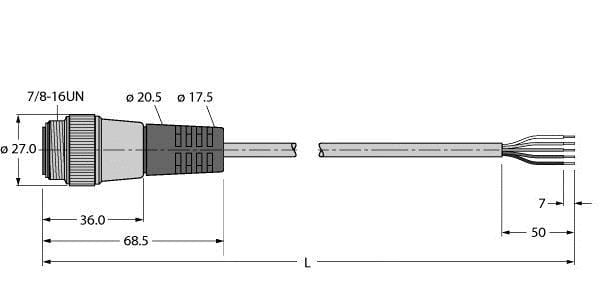 TURCK - Busleitung für CAN (DeviceNet™, CANopen), TPU-Kabelmantel