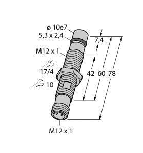 TURCK - Induktiver Sensor, für hohe Drücke, Standard