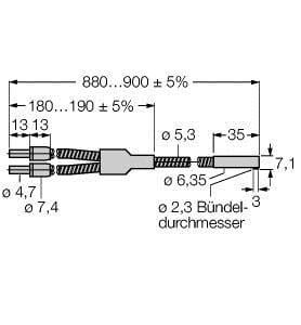 TURCK - Glas-Lichtleiter, Gabelleiter