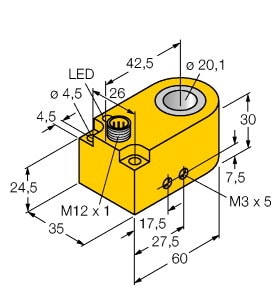 TURCK - Induktiver Sensor, Ringsensor, Standard