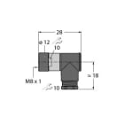 TURCK - M8 x 1 / Ø 8 mm Rundsteckverbinder, Konfektionierbare Kupplu