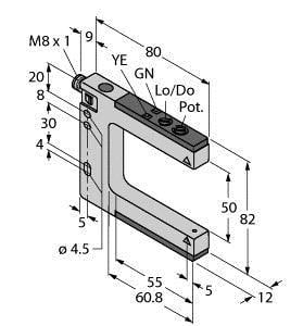 TURCK - Opto-Sensor, Gabellichtschranke