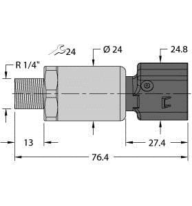 TURCK - Drucktransmitter, mit Stromausgang (2-Leiter)
