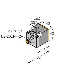 TURCK - Induktiver Sensor, mit erhöhtem Schaltabstand, uprox®