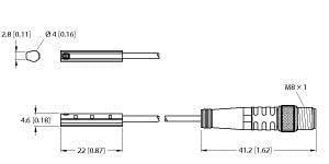 TURCK - Magnetfeldsensor, für Pneumatikzylinder