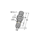 TURCK - Induktiver Sensor, für die Lebensmittelindustrie,
