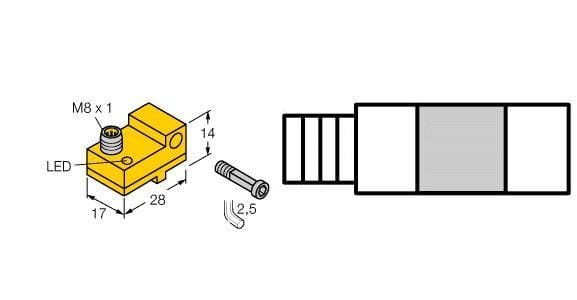 TURCK - Magnetfeldsensor, für Pneumatikzylinder