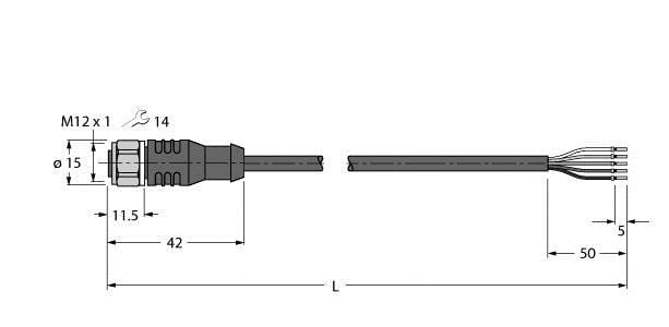 TURCK - Aktuator- und Sensorleitung / PP-EPDM, Anschlussleitung