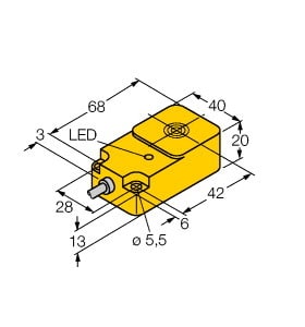 TURCK - Induktiver Sensor, Standard, KEMA 02 ATEX 1090X
