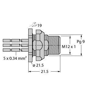 TURCK - Zubehör für Feldbussysteme, Einbauflansch