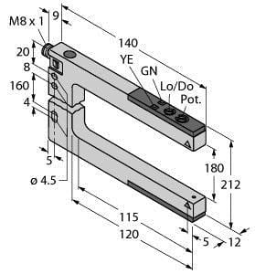 TURCK - Opto-Sensor, Gabellichtschranke