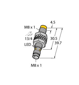 TURCK - Induktiver Sensor, mit erhöhtem Schaltabstand, Standard