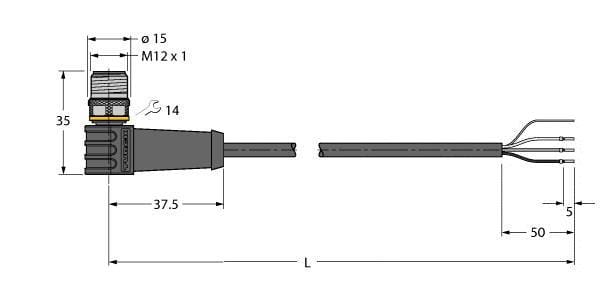 TURCK - Aktuator- und Sensorleitung / PVC, Anschlussleitung